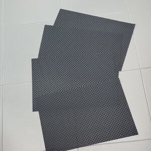 Elegant Black Woven Placemats